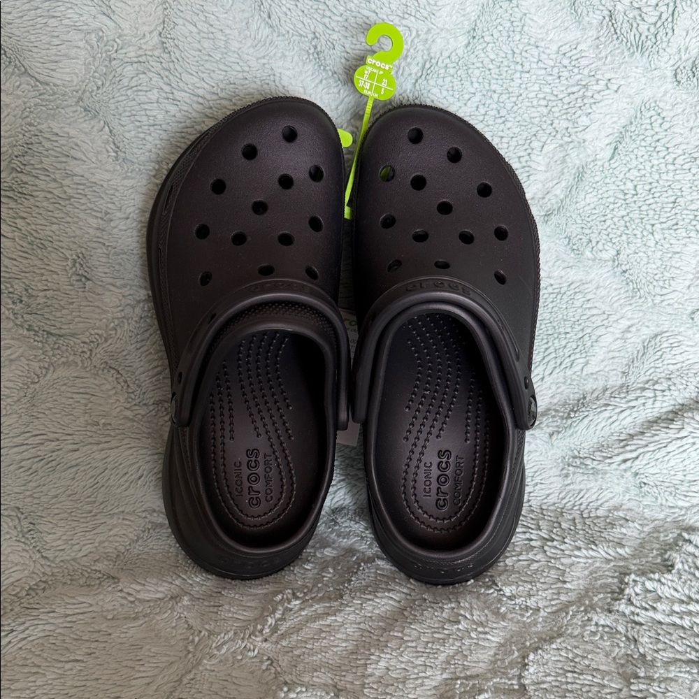 NWT CROCS Women's Black Bae Clog Shoes